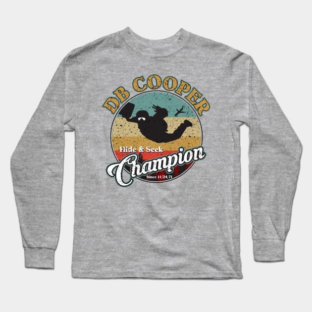 DB Cooper Hide and Seek Champion Long Sleeve T-Shirt by DavidLoblaw